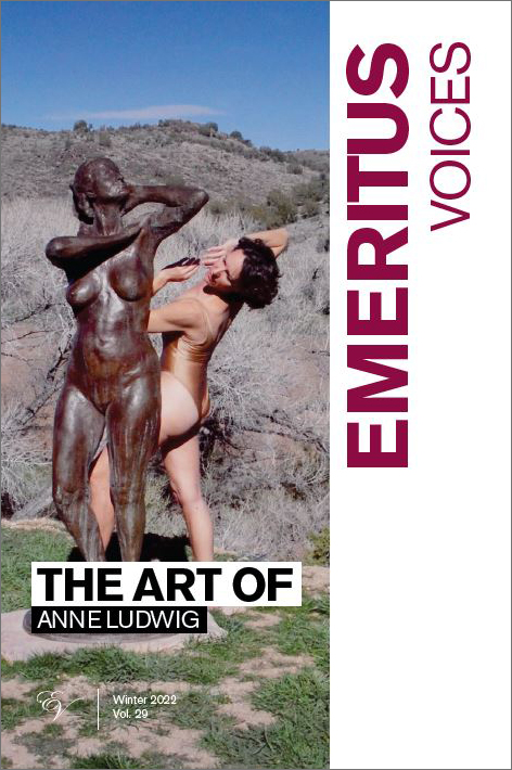 Emeritus Voices Winter 2022 Vol. 29 "A Woman I know" Choreography by Ann Ludwig on cover